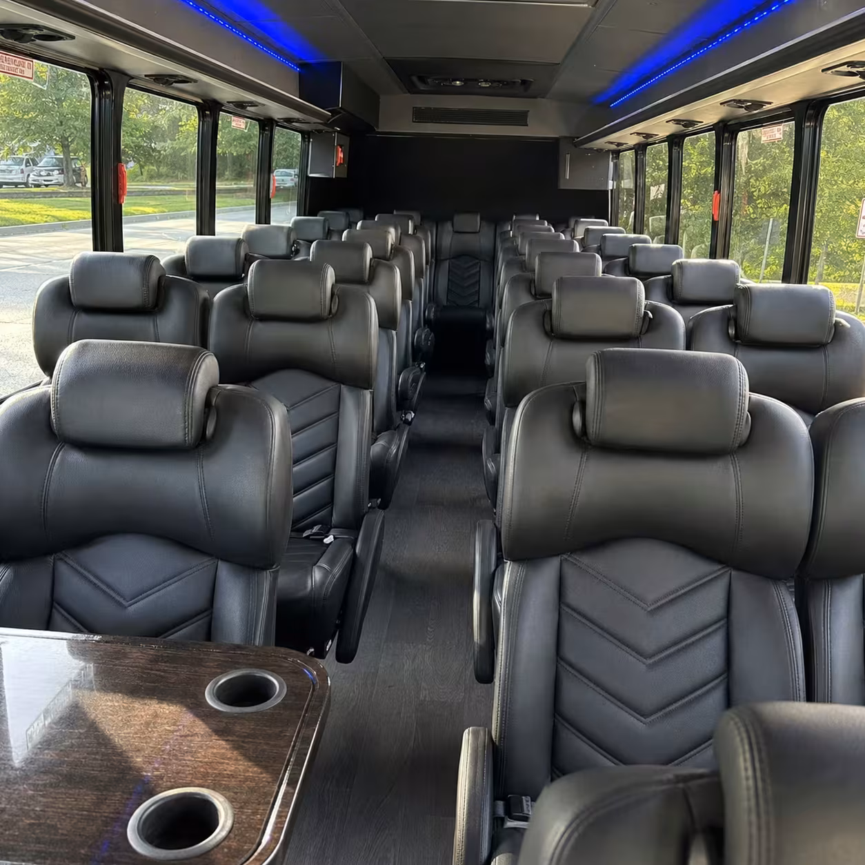 28 passenger minibus interior