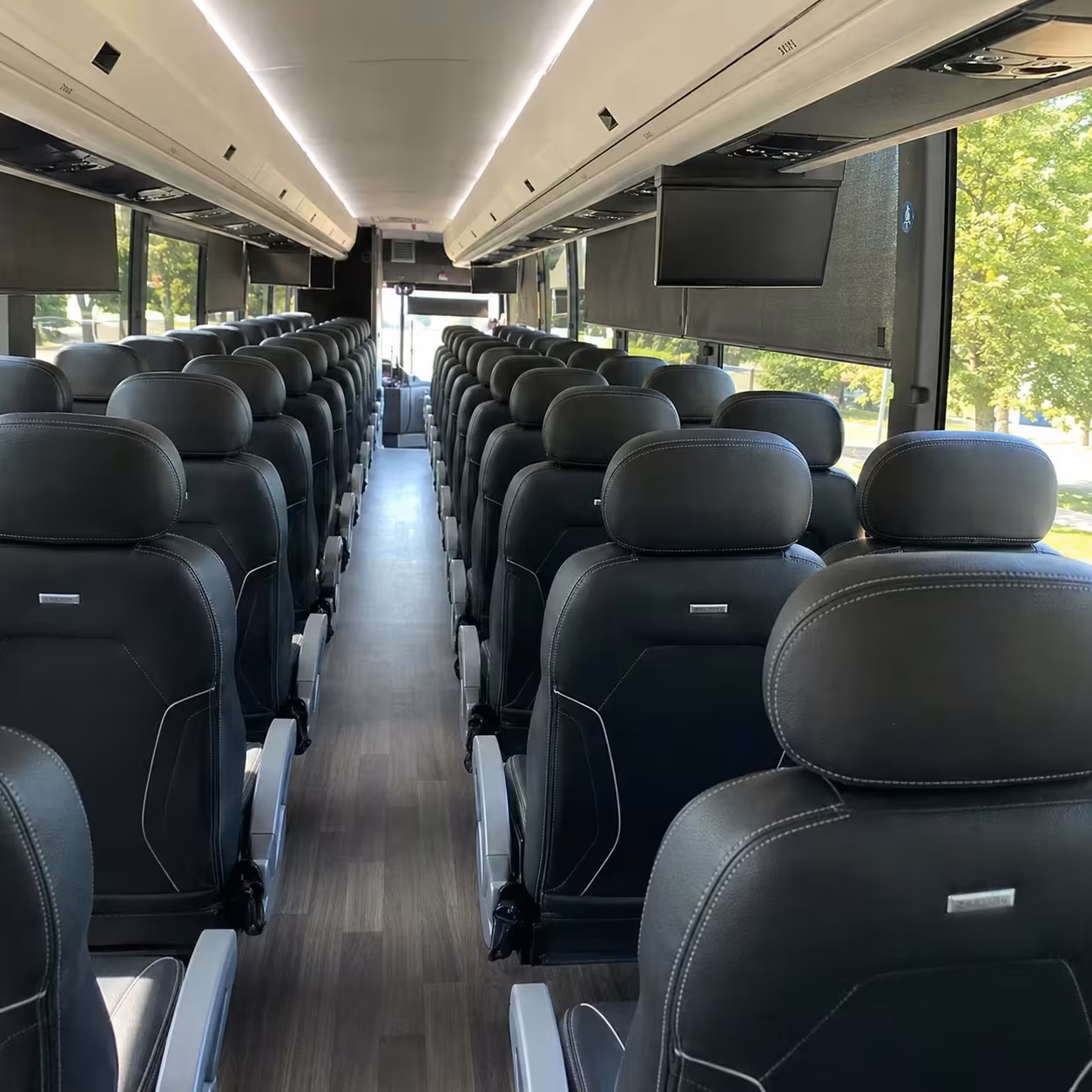lexington charter bus interior