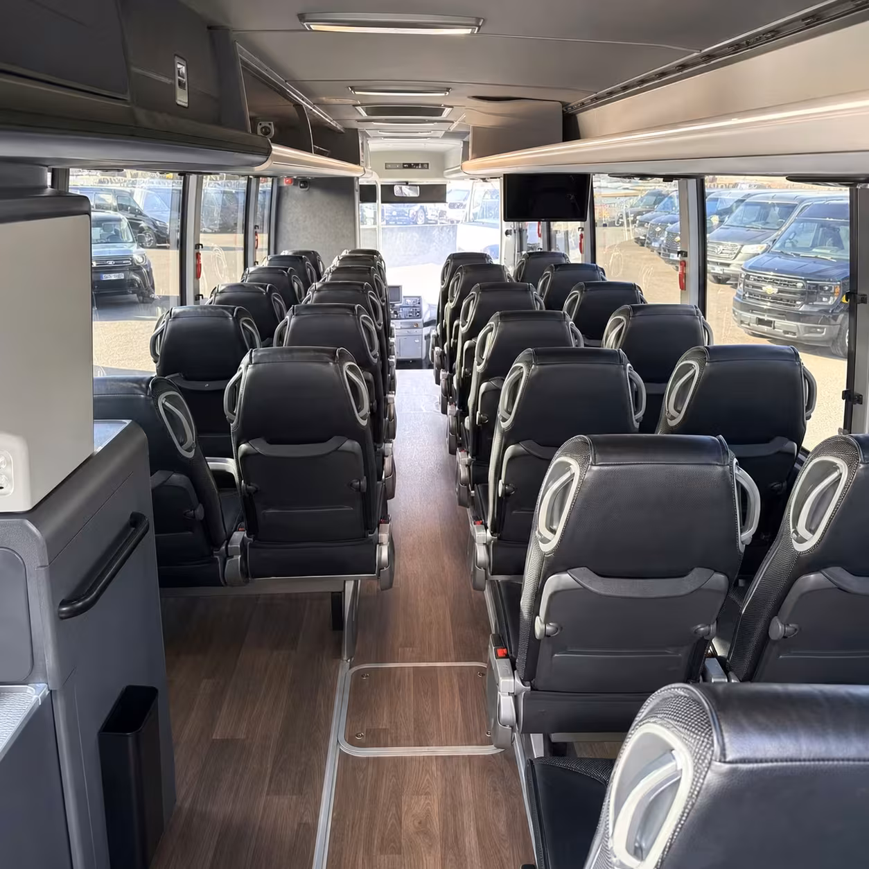 lexington charter bus rental inside